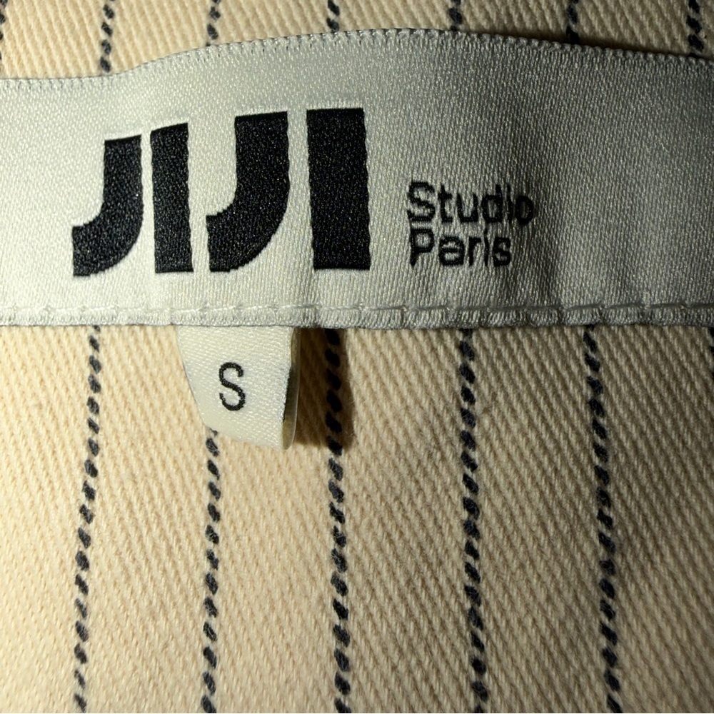 JiJi Studio Paris France Tailored Pin Striped Vest Small - Picture 11 of 11